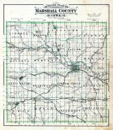 County Outline Map, Marshall County 1885